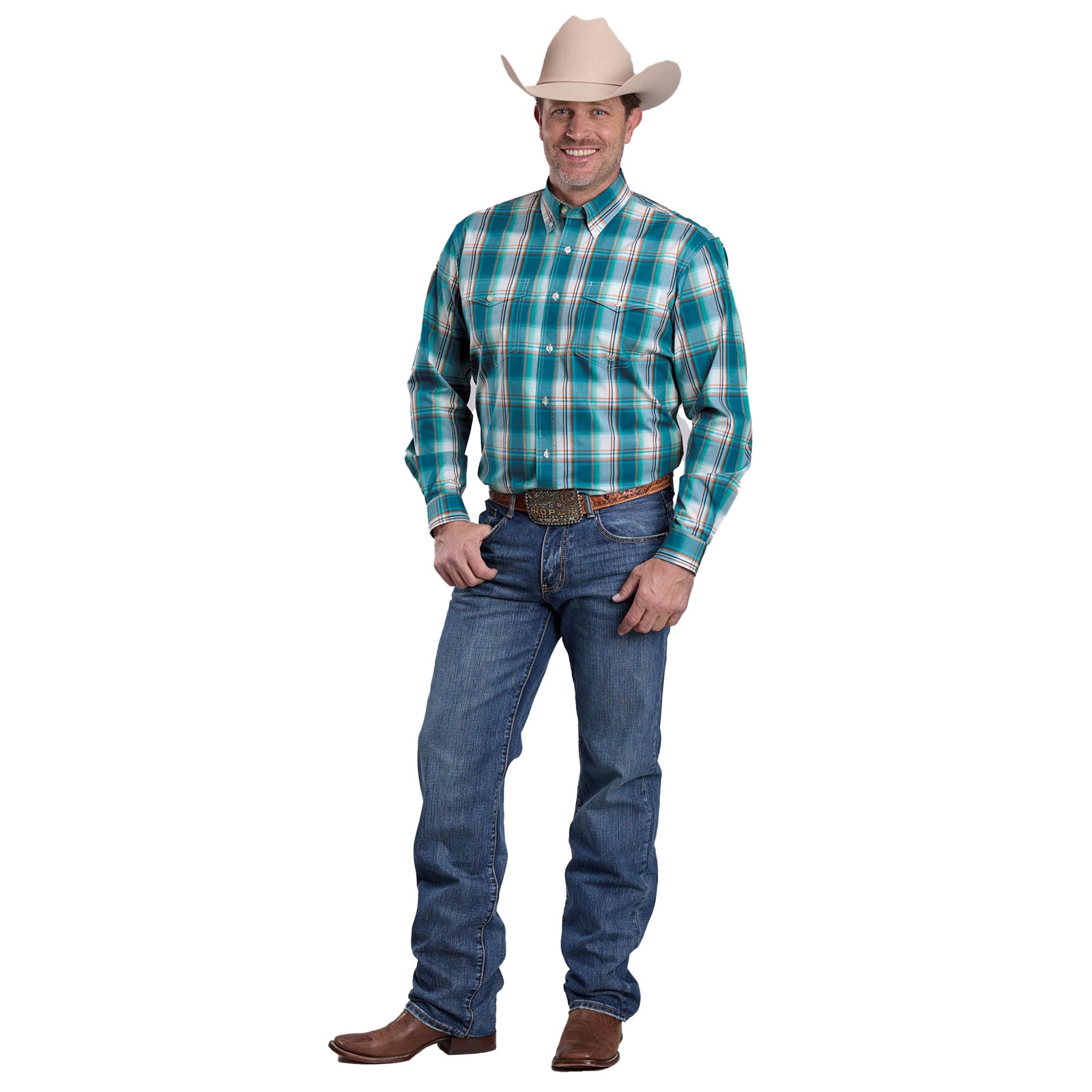 Roper Men's Amarillo Collection Long Sleeve Western Shirt