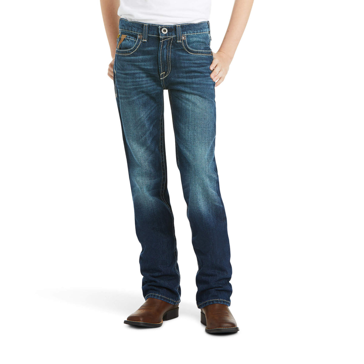Ariat Boy's B5 Slim Boundary Stackable Straight Leg Jeans