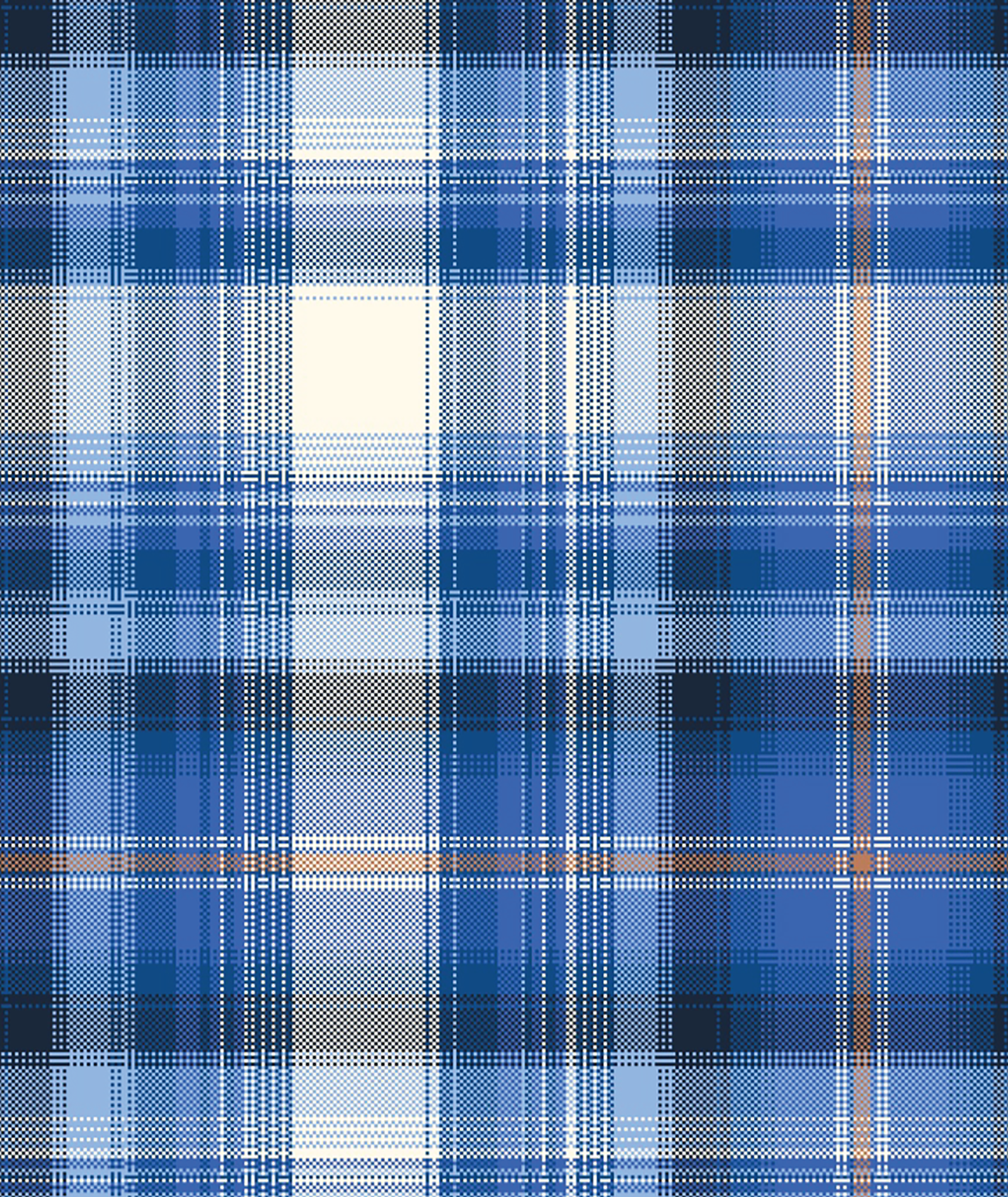 Blue and gray plaid pattern
