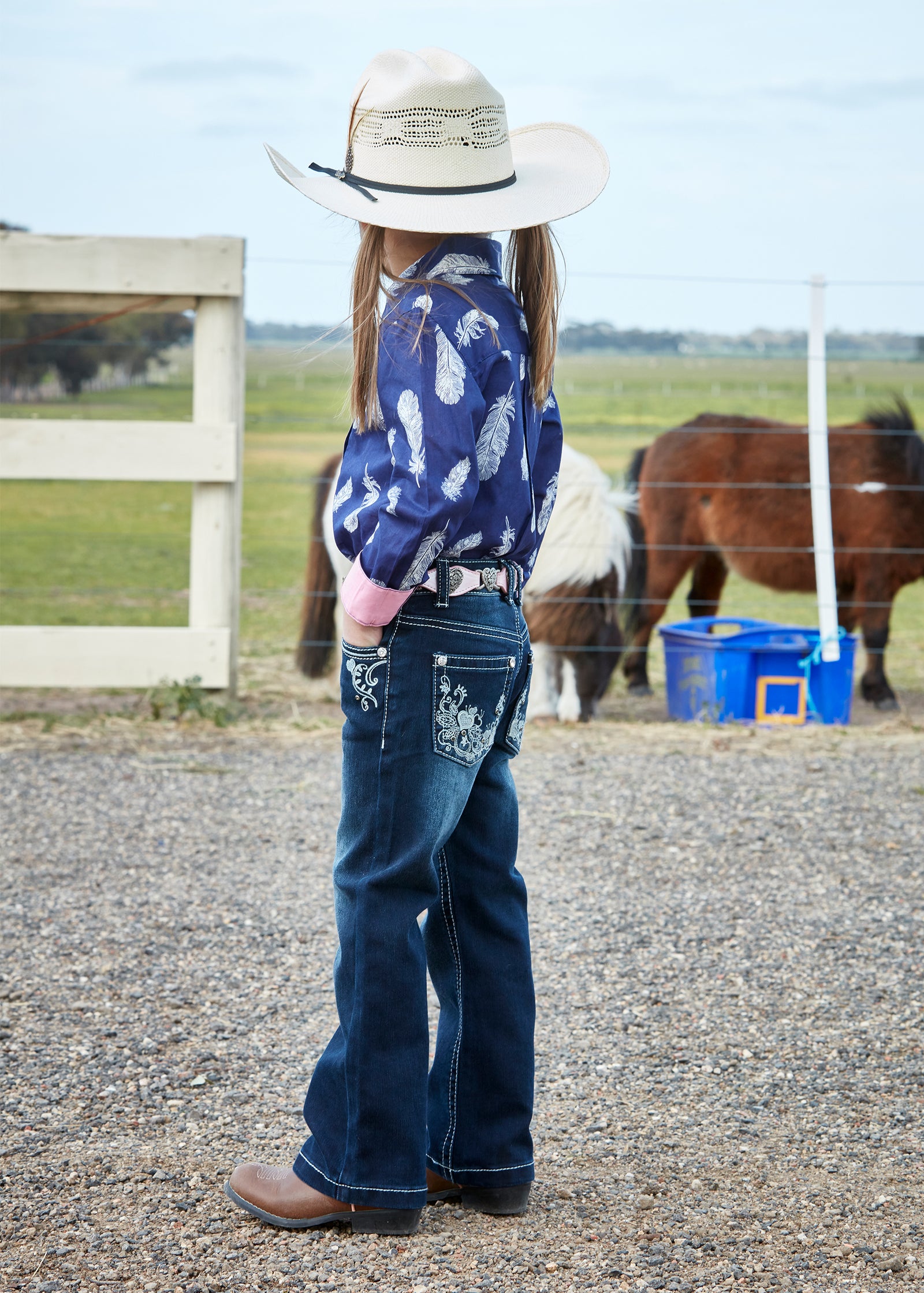 Pure Western Girl's Rosie Boot Cut Jean