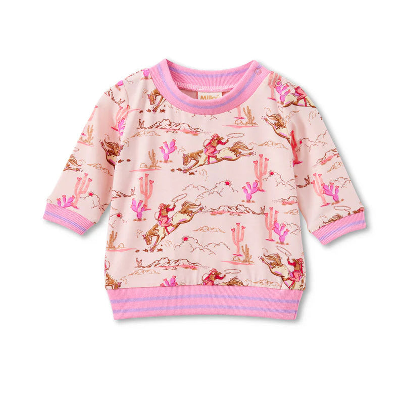 Children's sweatshirt with animal print on a white background