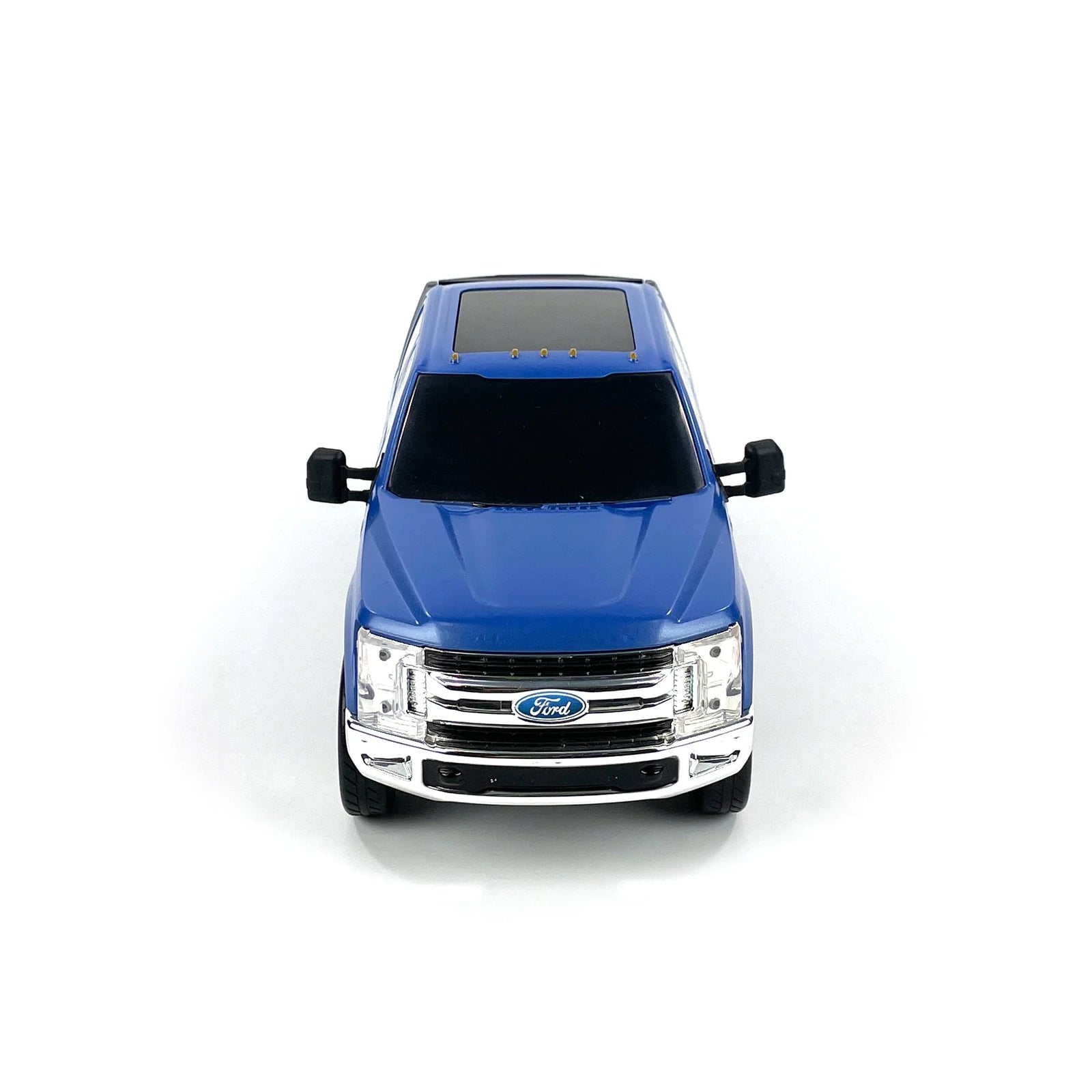 Big Country Toys Ford Superduty F250. Blue Ford truck model on a white background