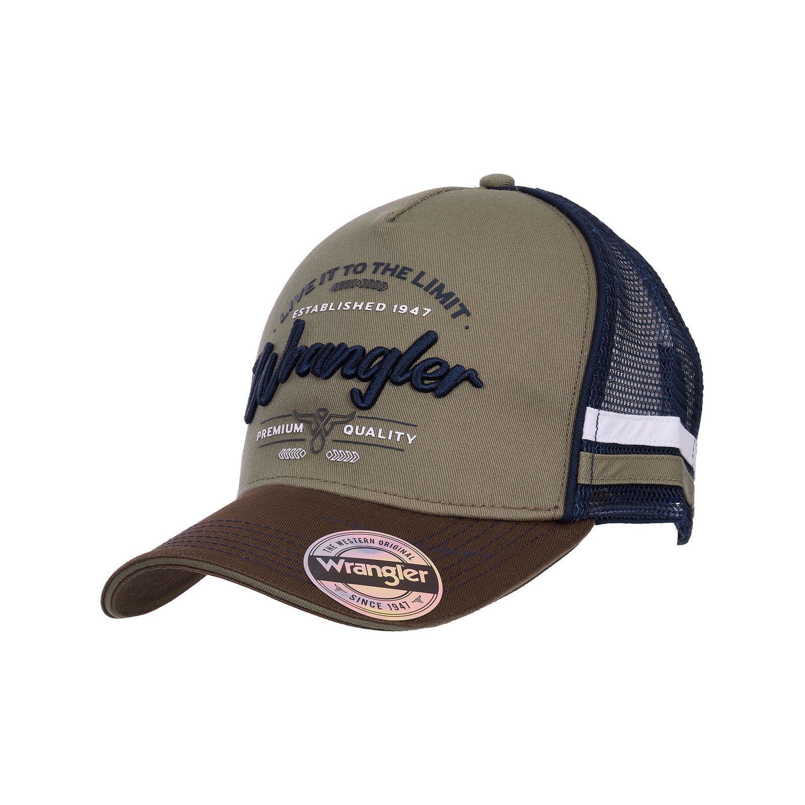 Wrangler Men's Joel High Profile Trucker Cap