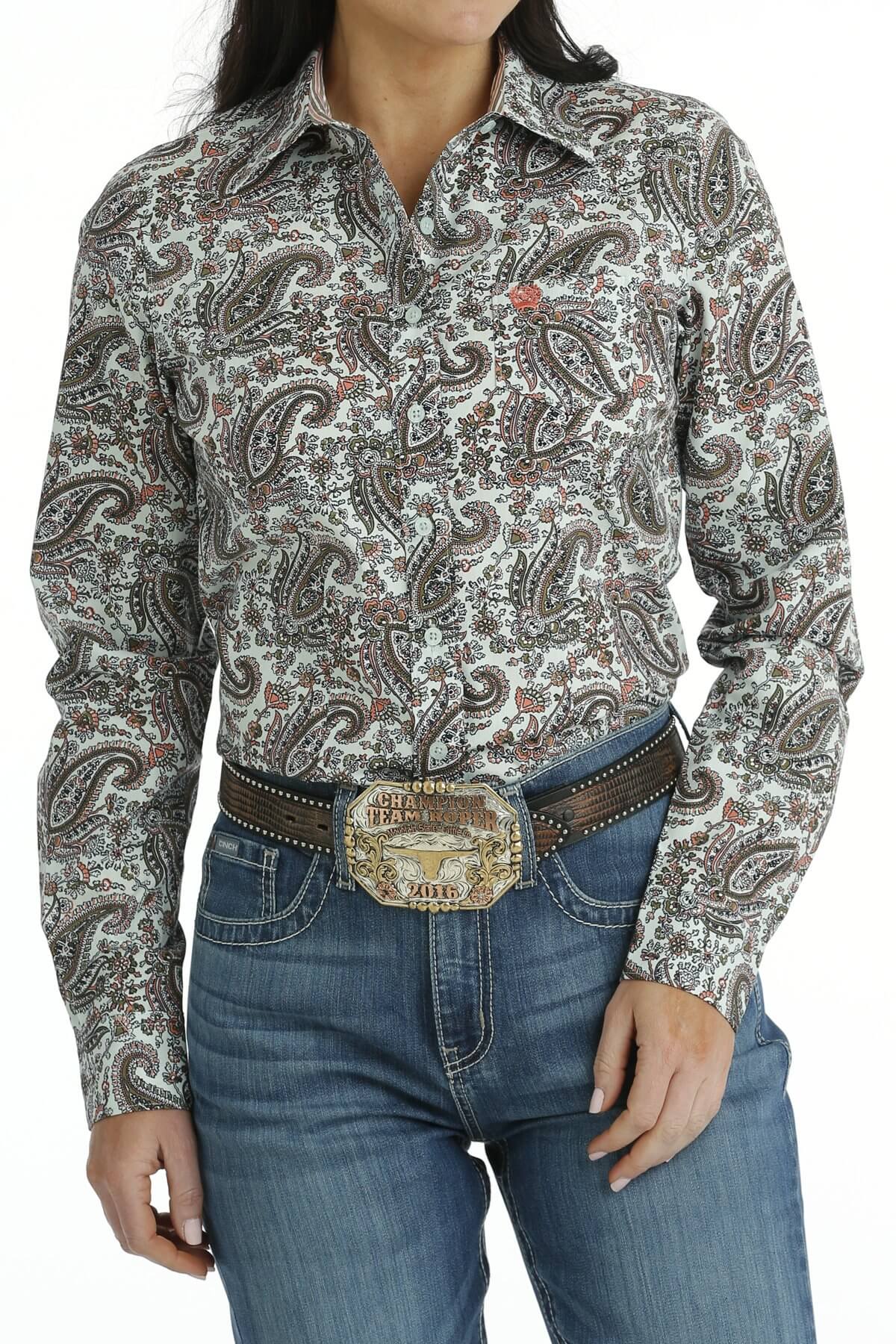 Cinch Women's Paisley L/S Western Shirt