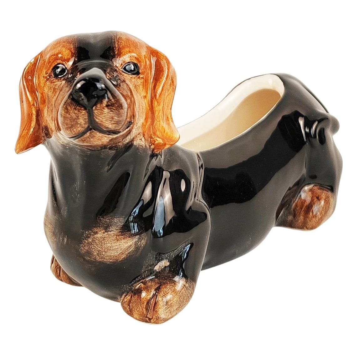 8.5cm Cute Dachshund Planter Brown Urban Products