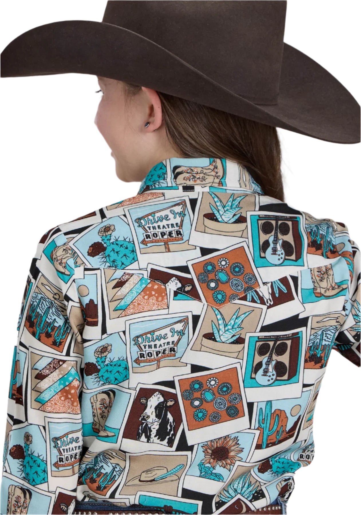 Roper Girl's Five Star Collection L/S Shirt