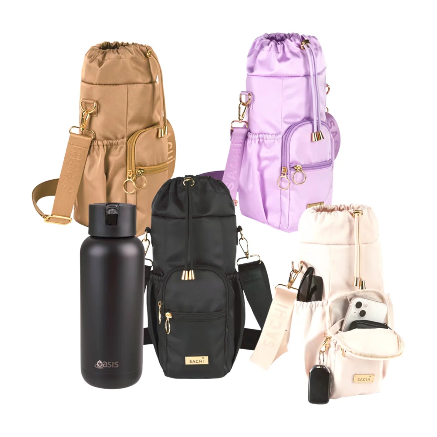 Sachi Crossbody Insulated Bottle Bag