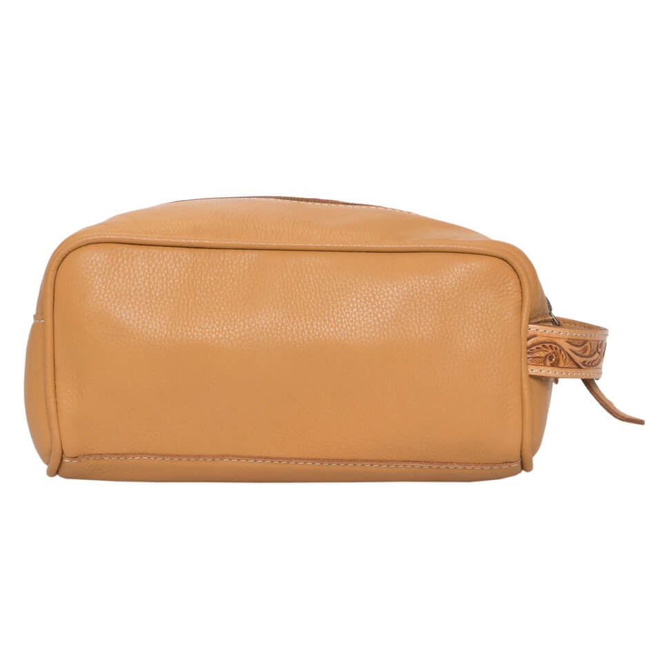 Women's Tooling Cowhide Toiletries Bag