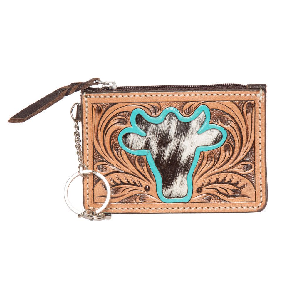 The Design Edge Women's Tooling Leather Card Case