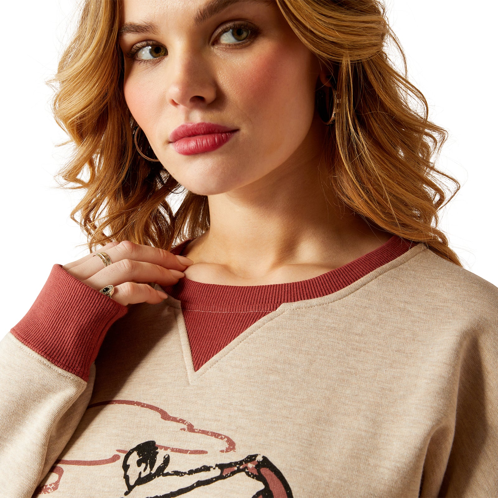 Ariat Women's Roughstock Oversized Crew Sweatshirt
