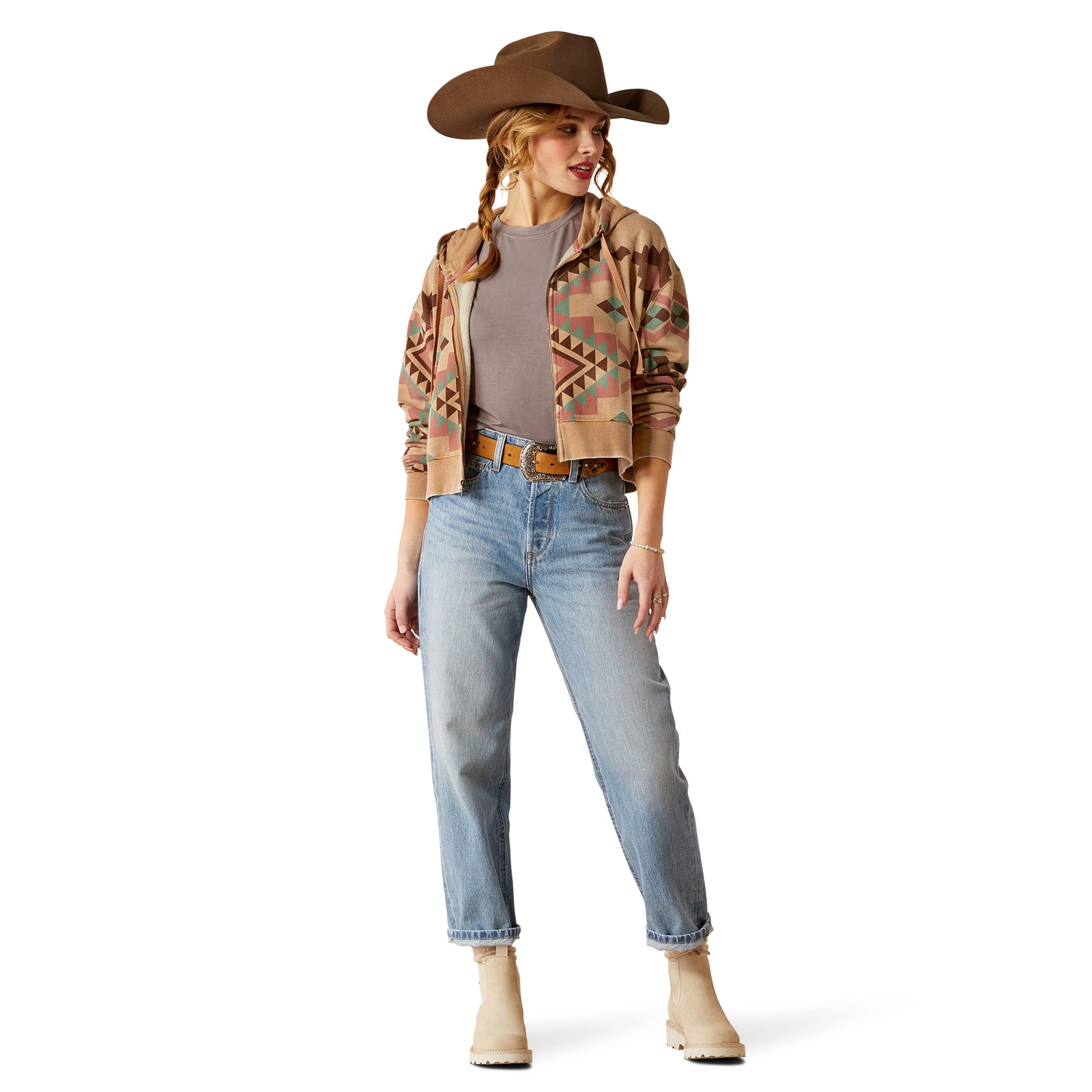 Ariat Women's Sunset Spark Crop Hoodie