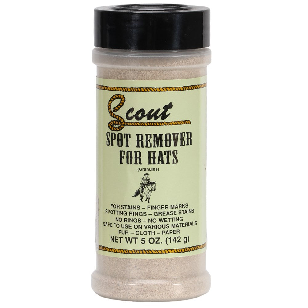 Scout spot remover for hats container on a white background