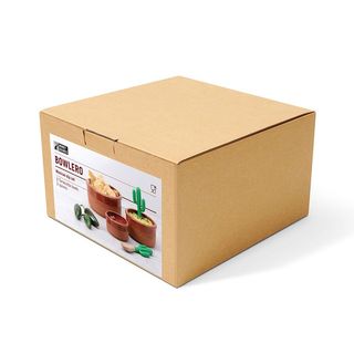 Monkey Business Bowlero Mexican Snack Bowls. Cardboard box with a product packaging on a white background