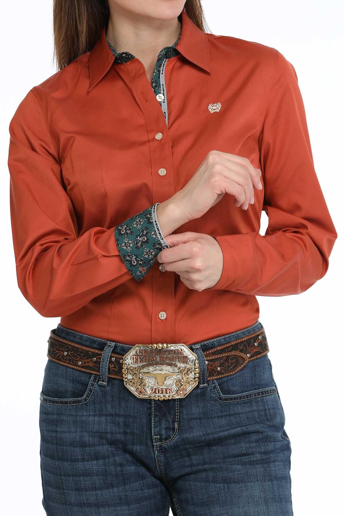 Cinch Women's TENCEL™ Stripe L/S Western Shirt