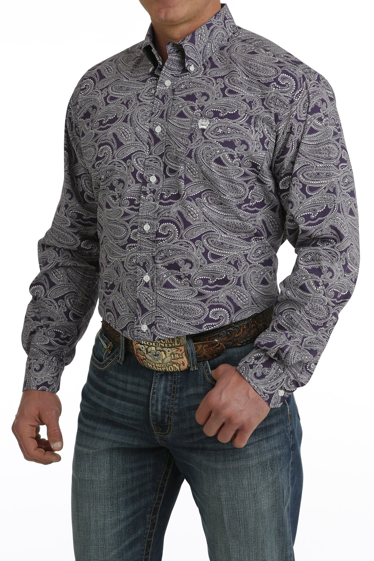 Cinch Men's Paisley L/S Western Shirt