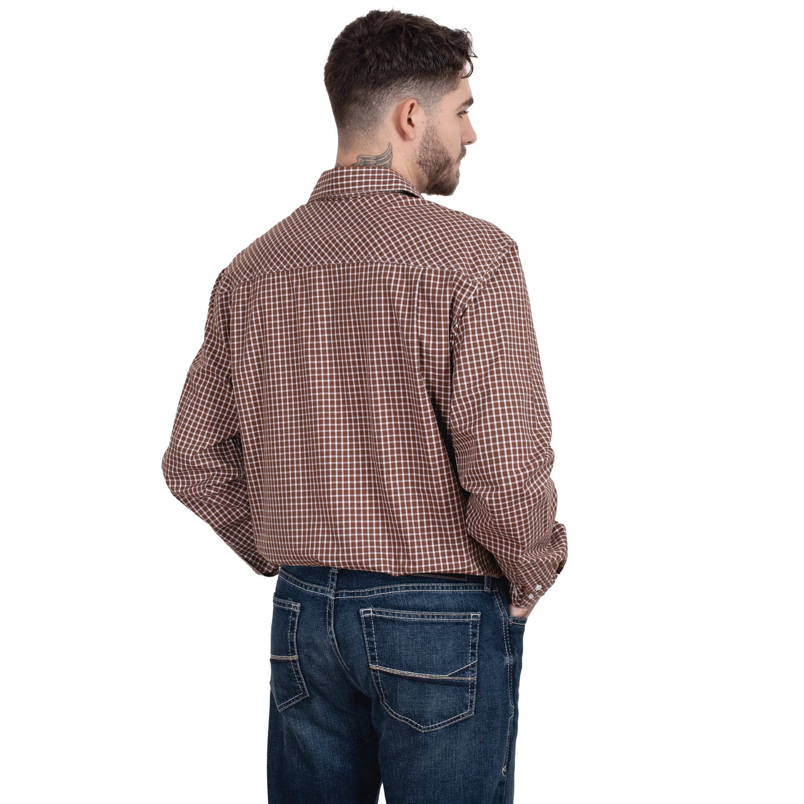 Just Country Men's Austin L/S Print Workshirt