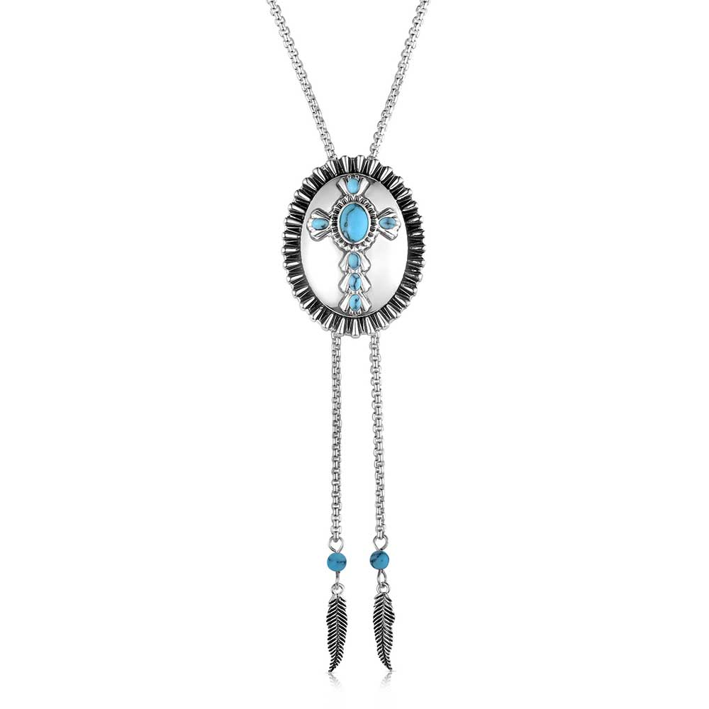 Montana Silversmith the Unbroken Faith Bolo Necklace is a powerful symbol of spirit and strength.