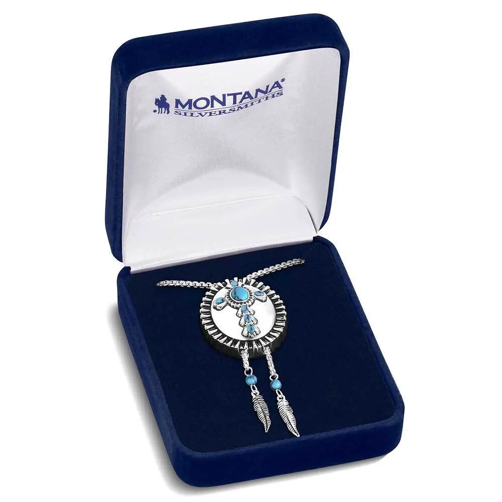 Montana Silversmith the Unbroken Faith Bolo Necklace is a powerful symbol of spirit and strength.