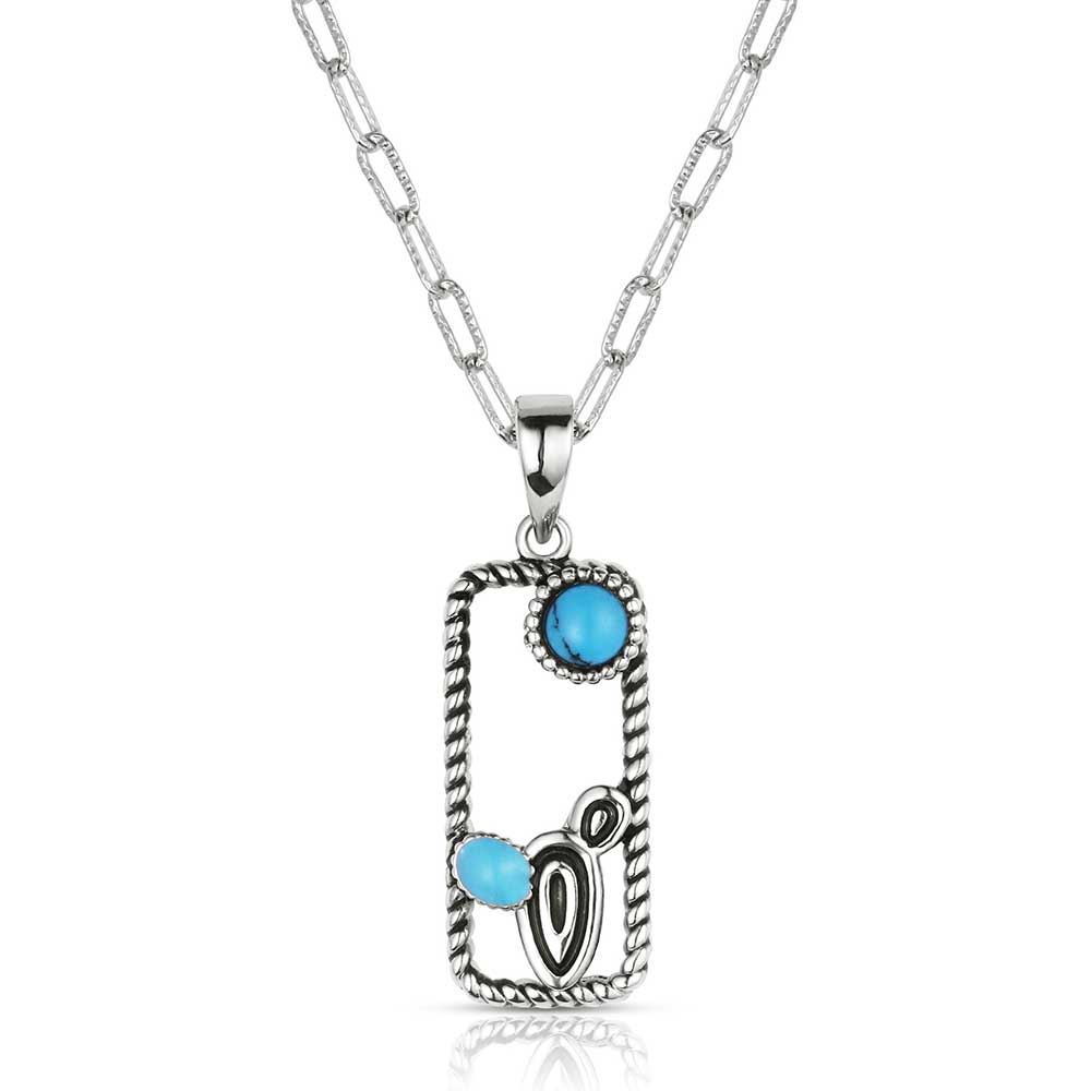 Montana Silversmith Simplicity and elegance meet in the Desert Mirage Turquoise Necklace.