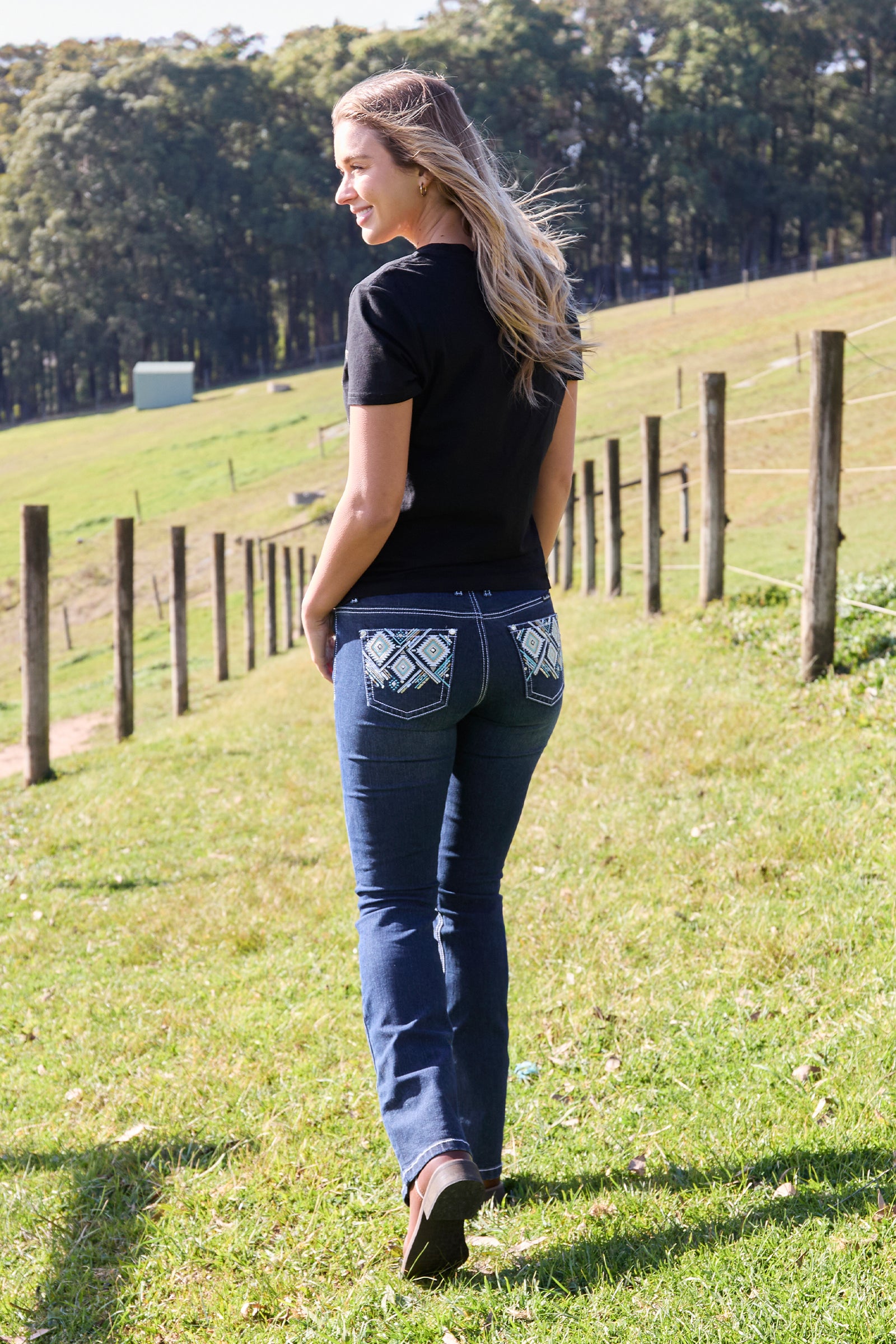 Pure Western Women's Meg Bootcut Jean