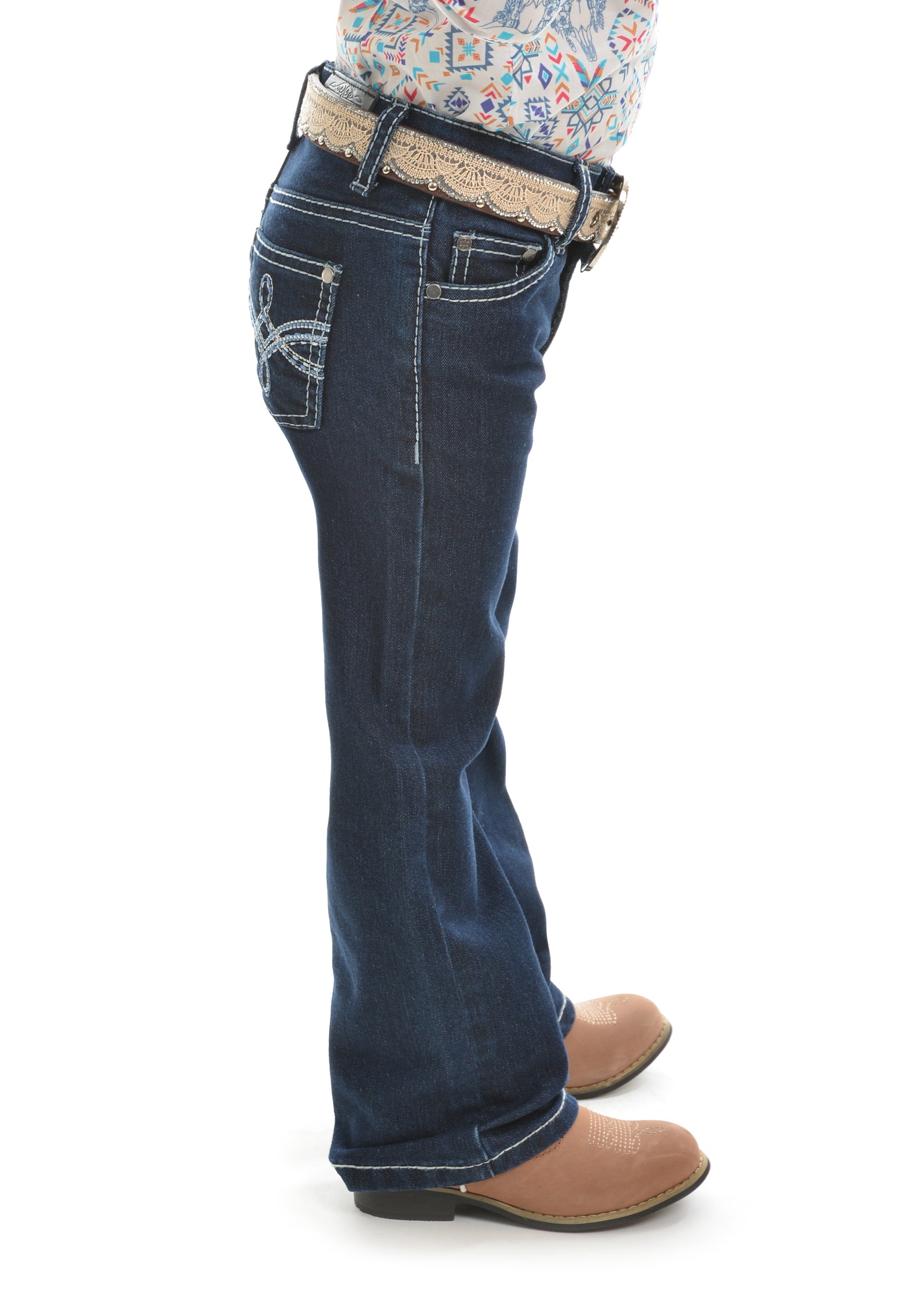 Pure Western Girl's Demi Boot Cut Jean