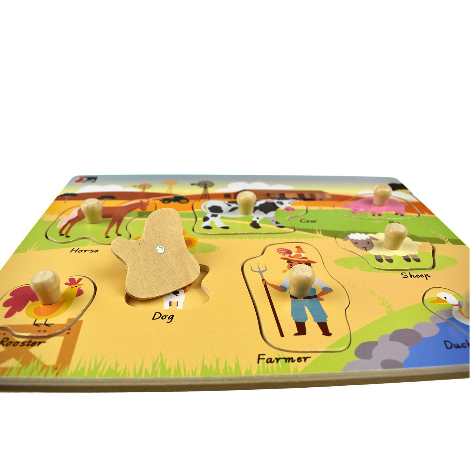 2 In 1 Australian Farm Peg Puzzle Eleganter