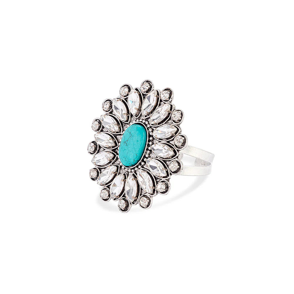 Jeweled Prairie Flower Bracelet
