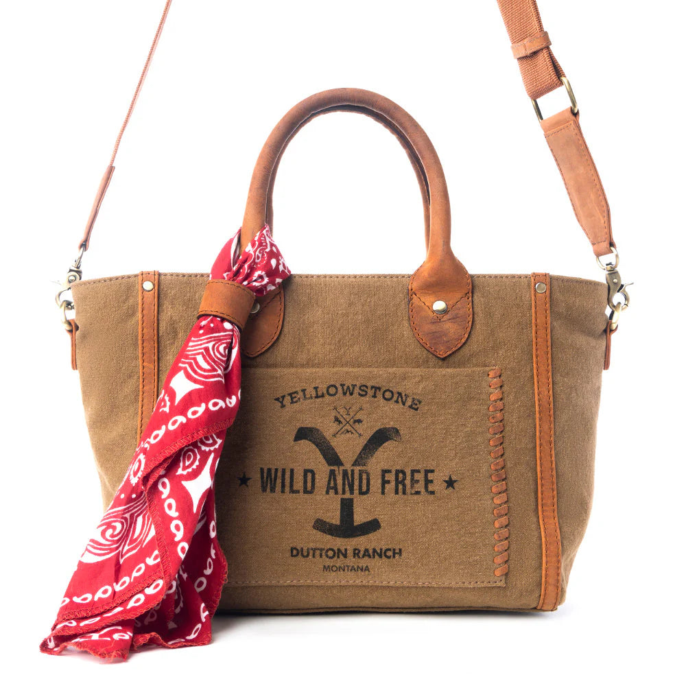 Yellowstone Montana Amber CrossBody Bag with Scarf