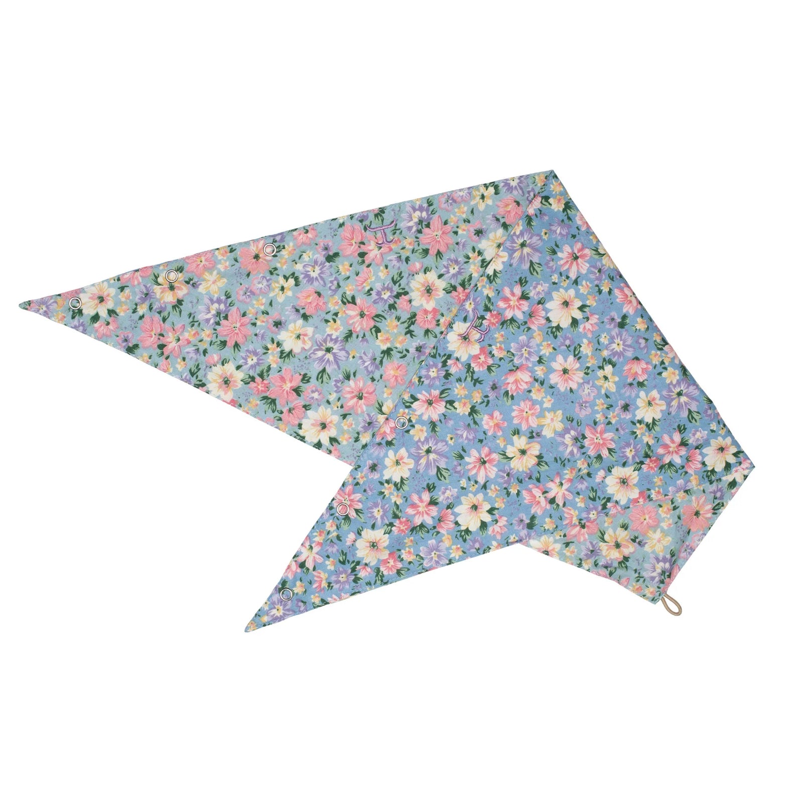 Just Country Carlee Double Sided Scarf. Floral-patterned fabric on a white background