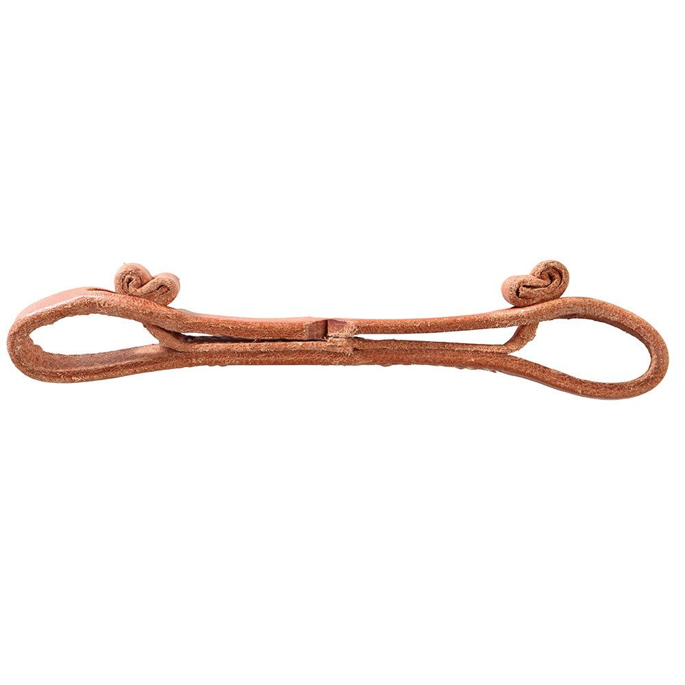 Copper-colored hair clip on a white background