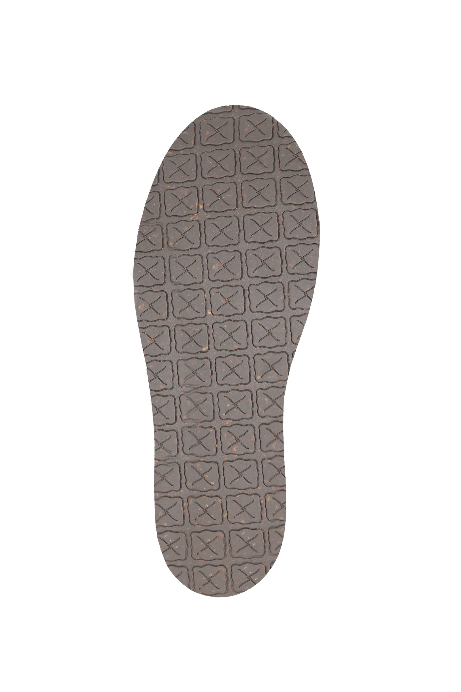 Twisted X Women's Leather Loper Lace Up. Gray shoe sole with a textured pattern on a white background