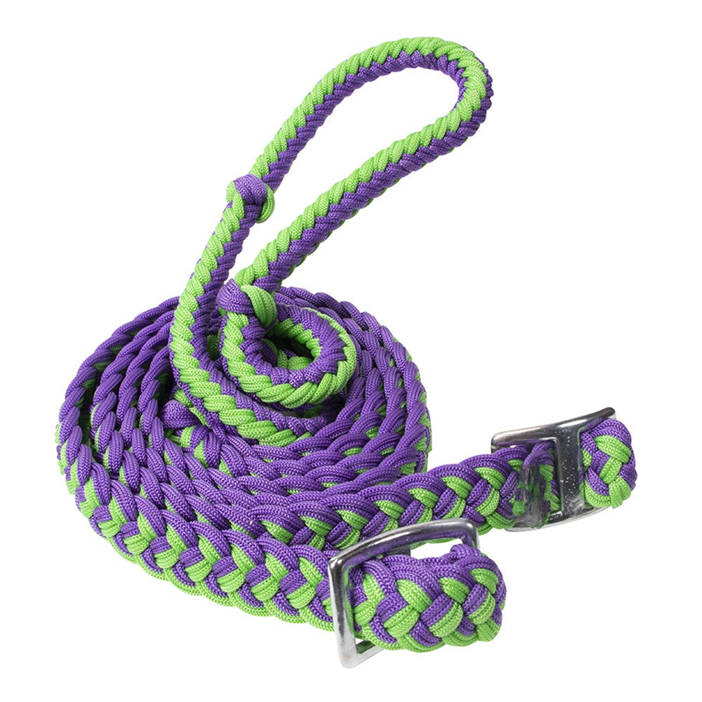 Texas-Tack Braided Poly Barrel Rein