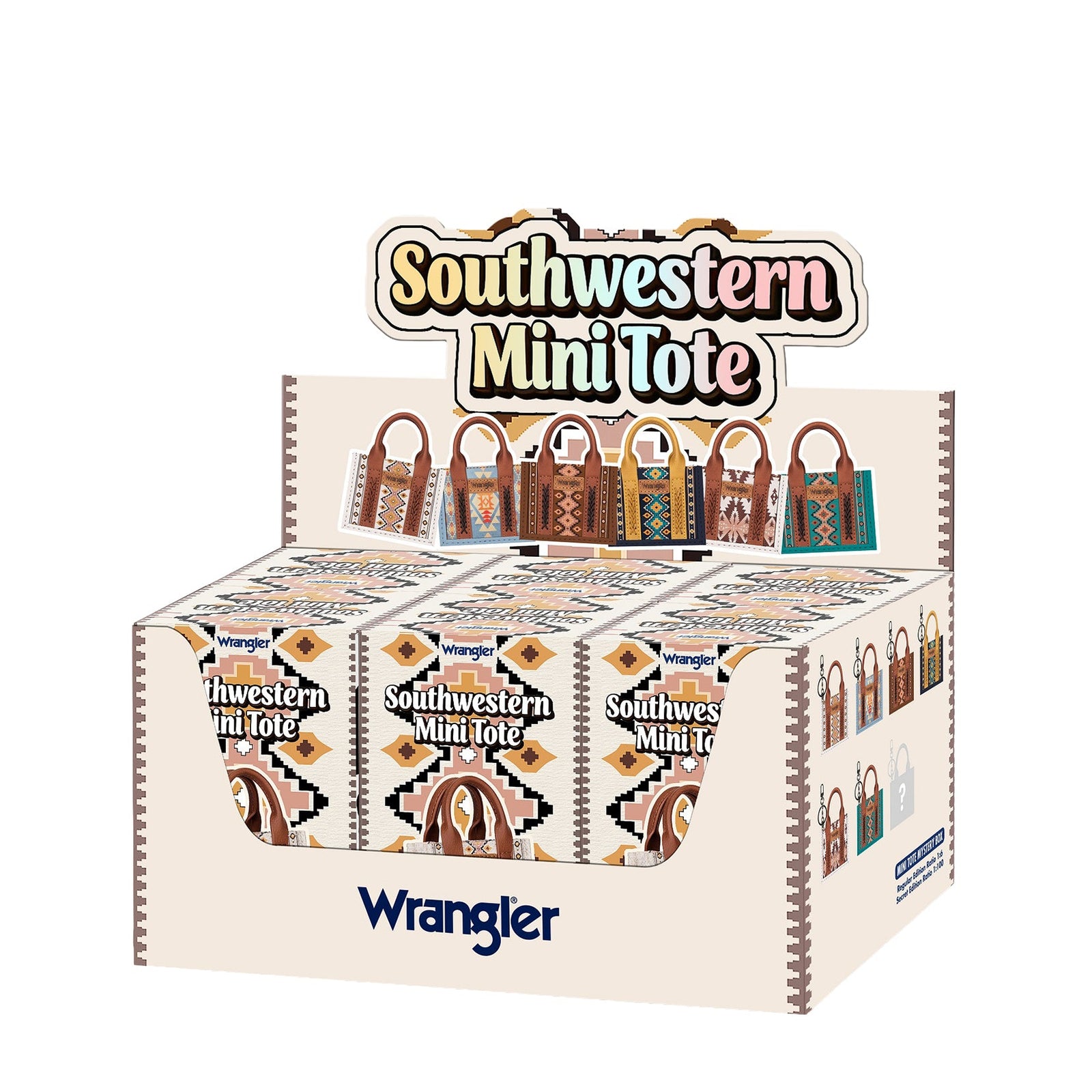 Box of Wrangler Southwestern Mini Tote on a white background