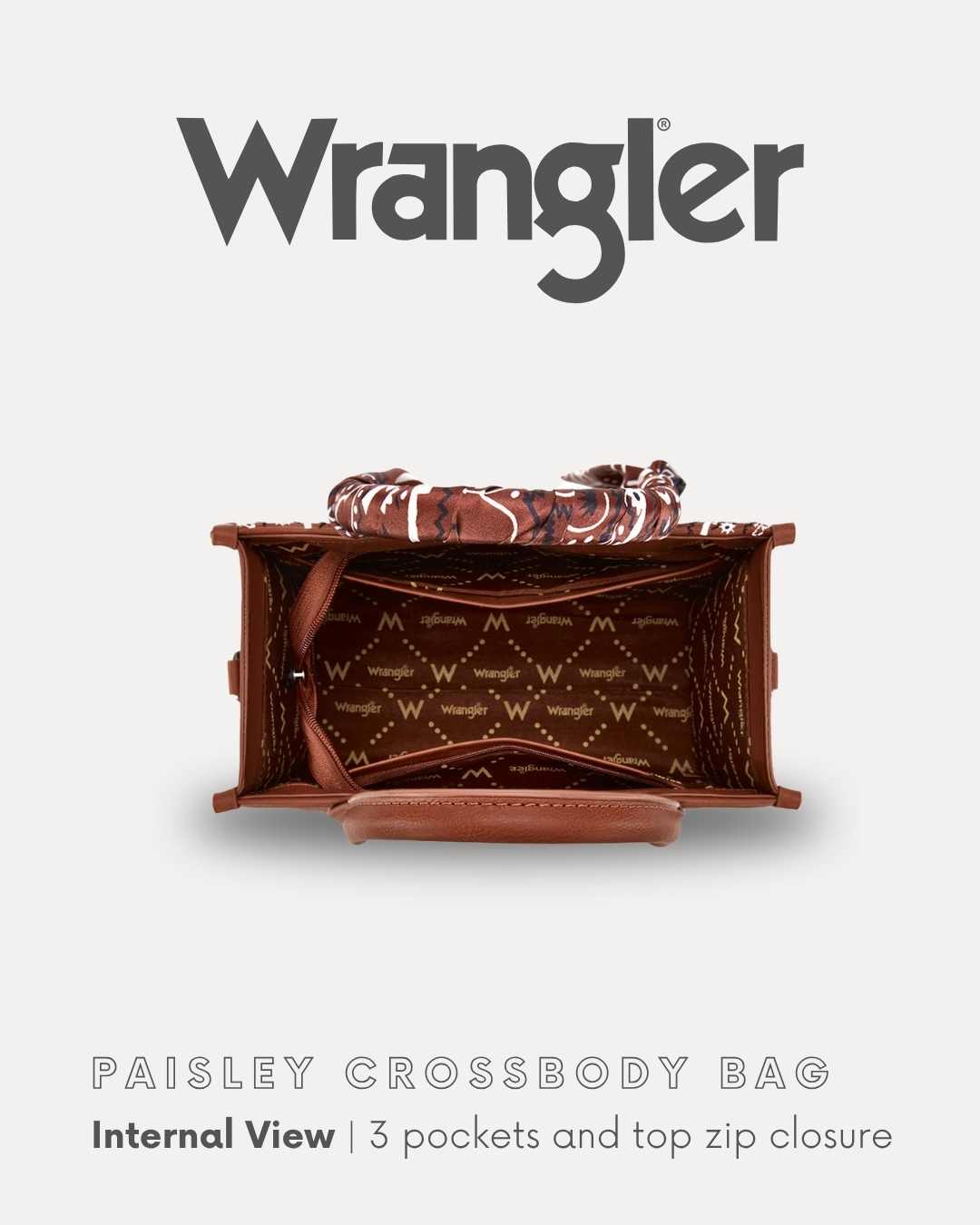 Wrangler Women's Paisley Crossbody Bag