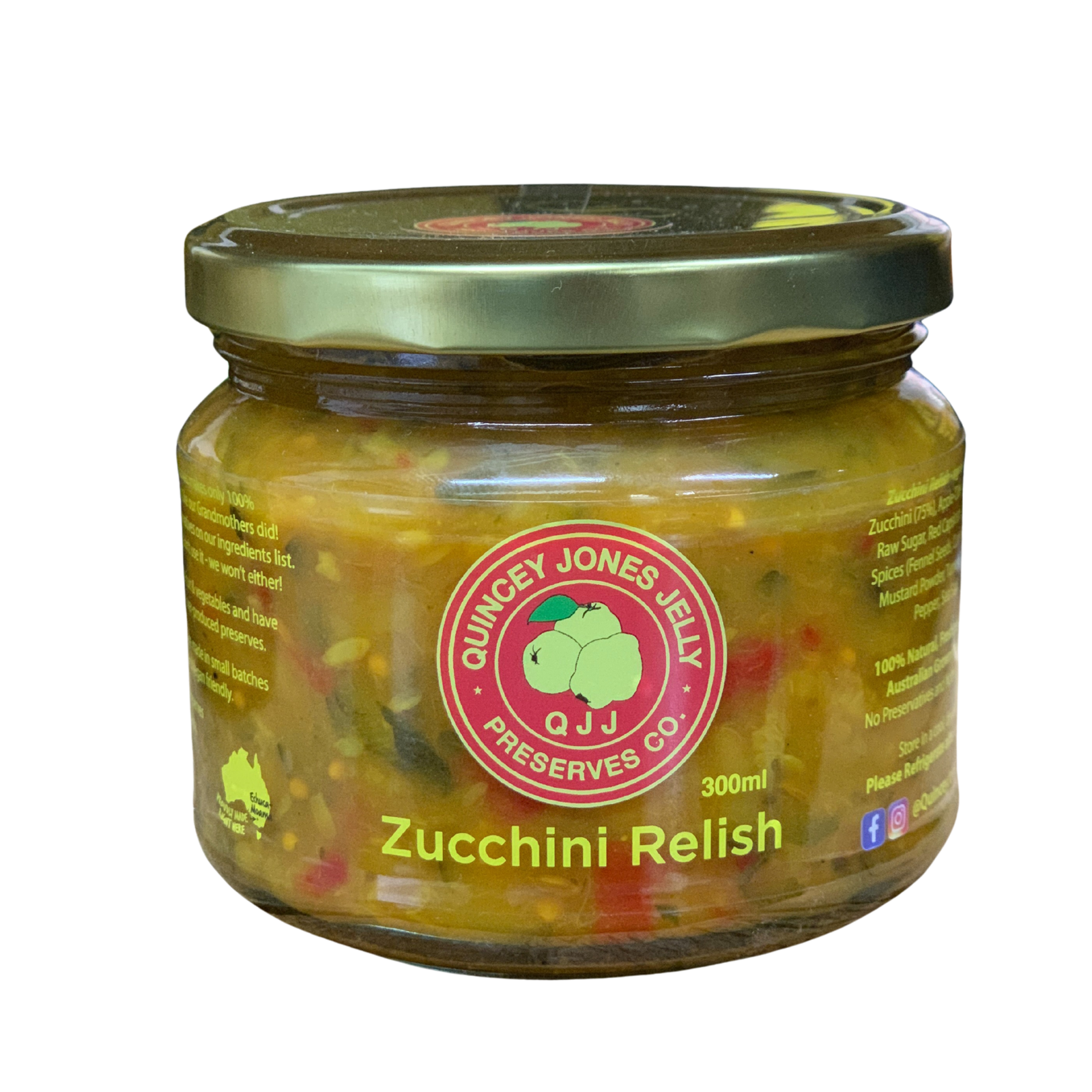 Quincey Jones 300ML Zucchini Relish