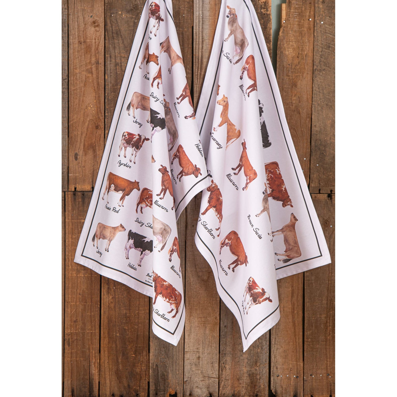 Ashdene Best In Breed Dairy Cow 2pk Kitchen Towel Ashdene