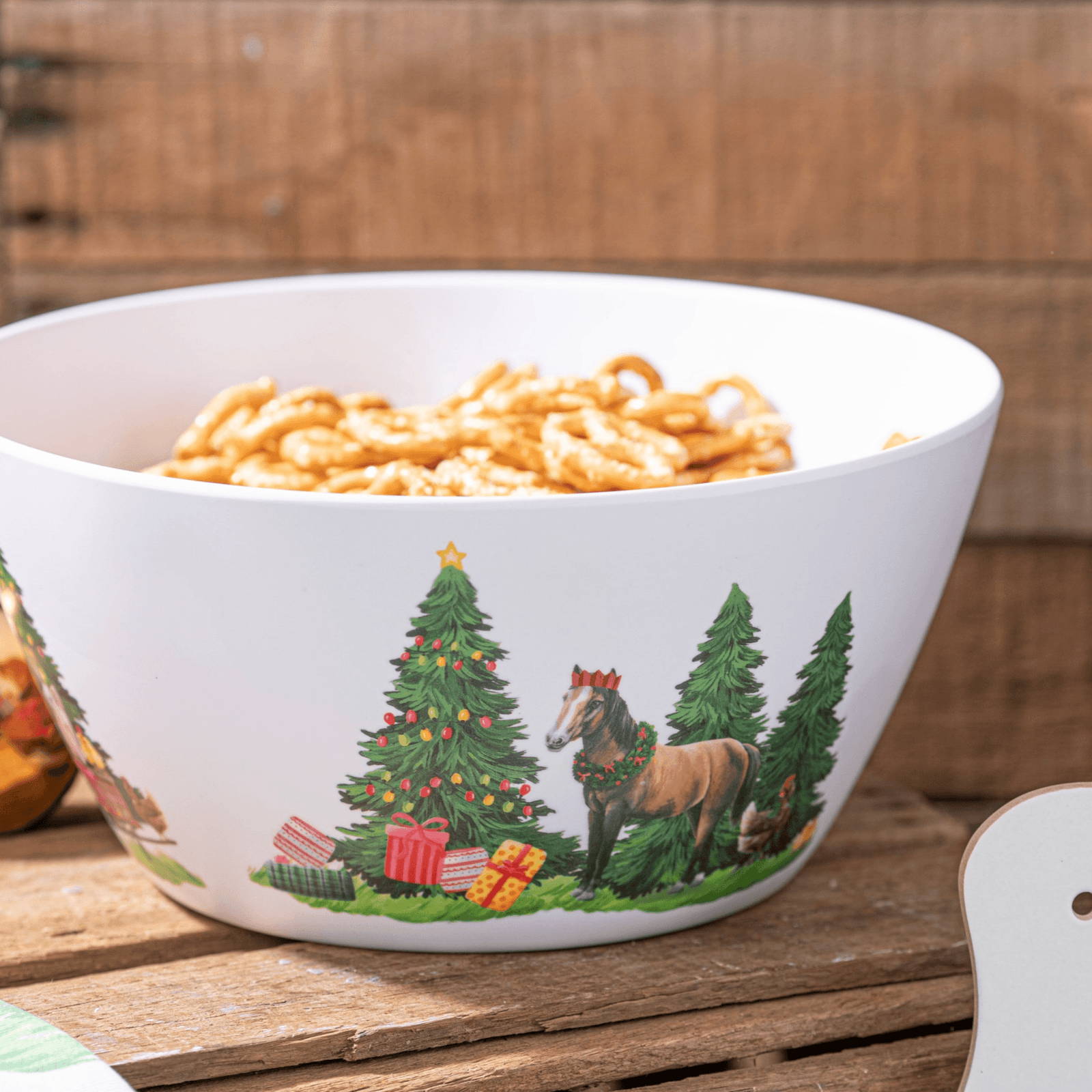 Ashdene Christmas at the Farm Melamine Salad/Chip Bowl Ashdene
