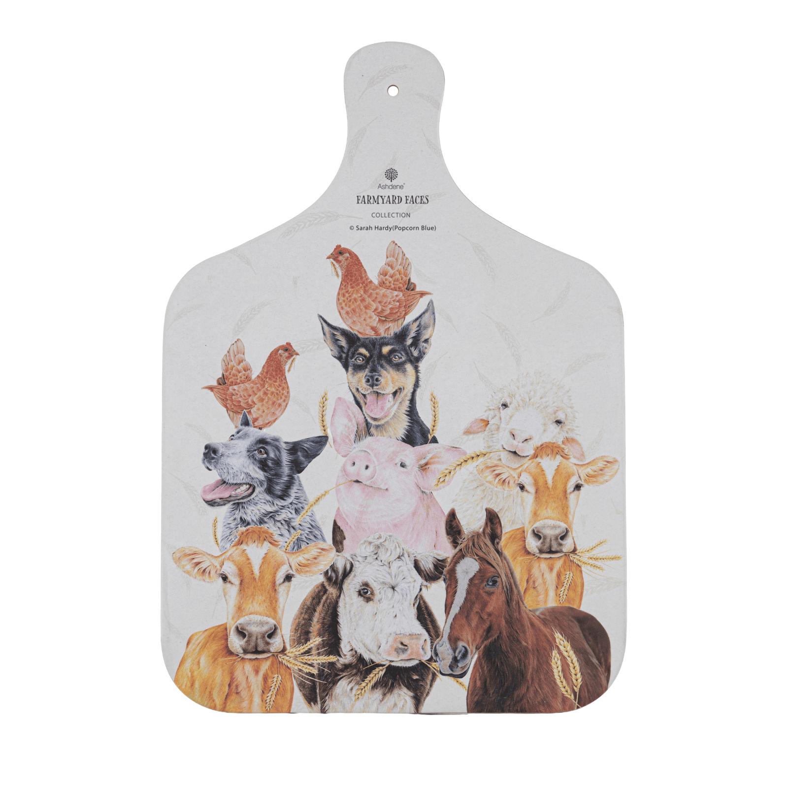 Ashdene Farmyard Faces 2 Serving Board Ashdene