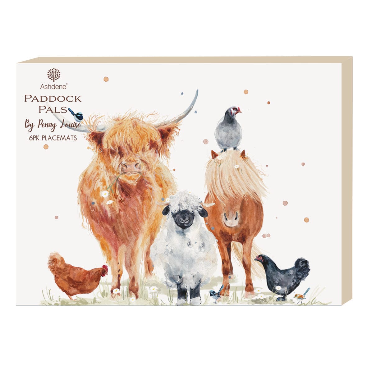 Ashdene Paddock Pals 6pk Placemats Ashdene