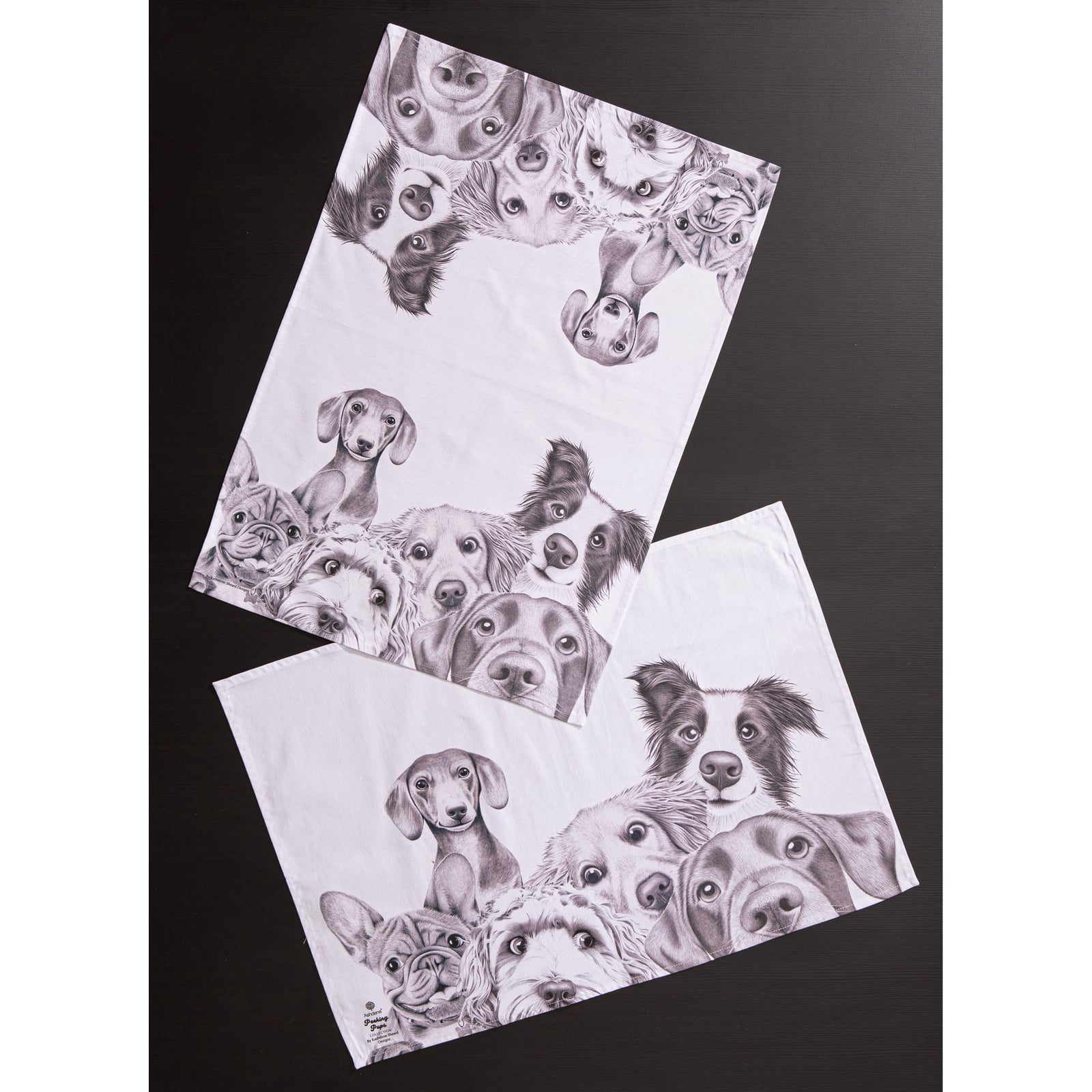 Ashdene Peeking Pups 2pk Kitchen Towel Ashdene