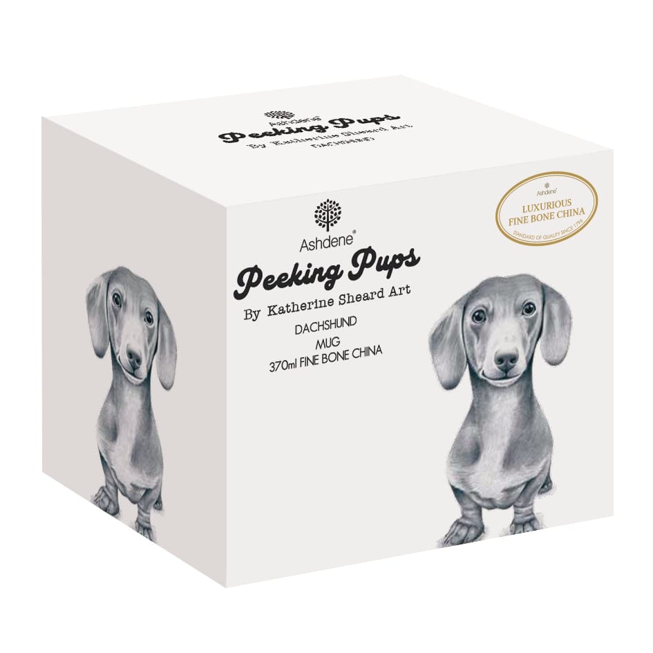 Ashdene Peeking Pups Dachshund Mug Ashdene