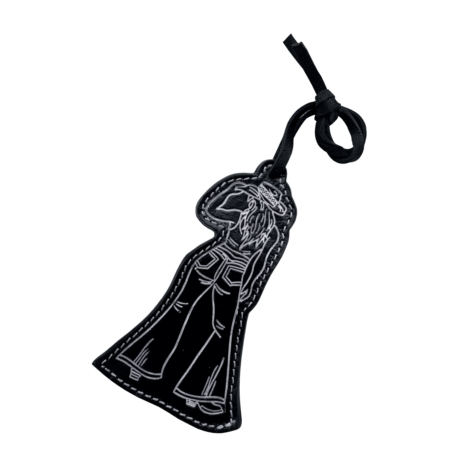 BC Cowgirl – Tooled Leather Bag Charm The Design Edge BC COWGIRLBLK