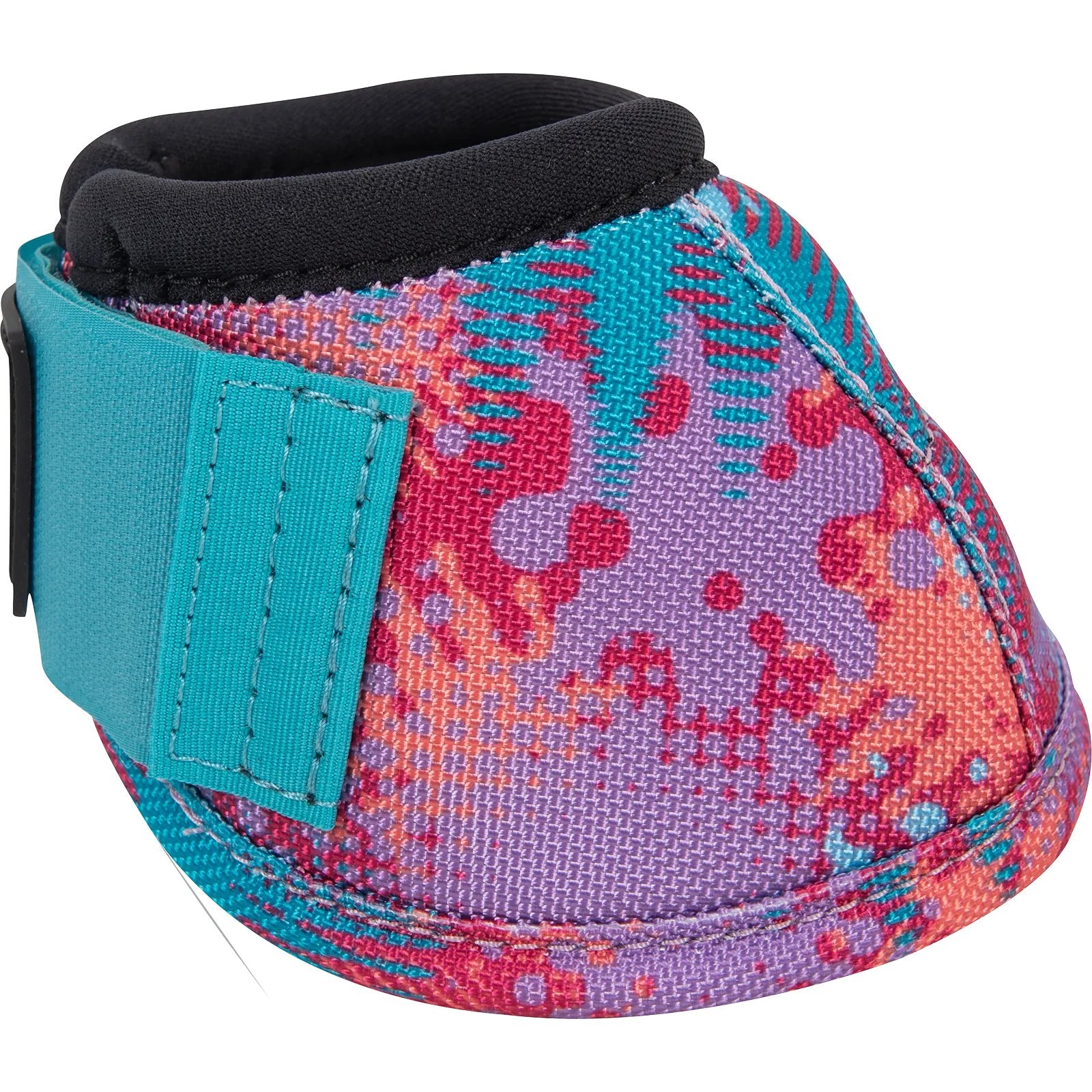 Colorful wrist guard with a black interior on a white background
