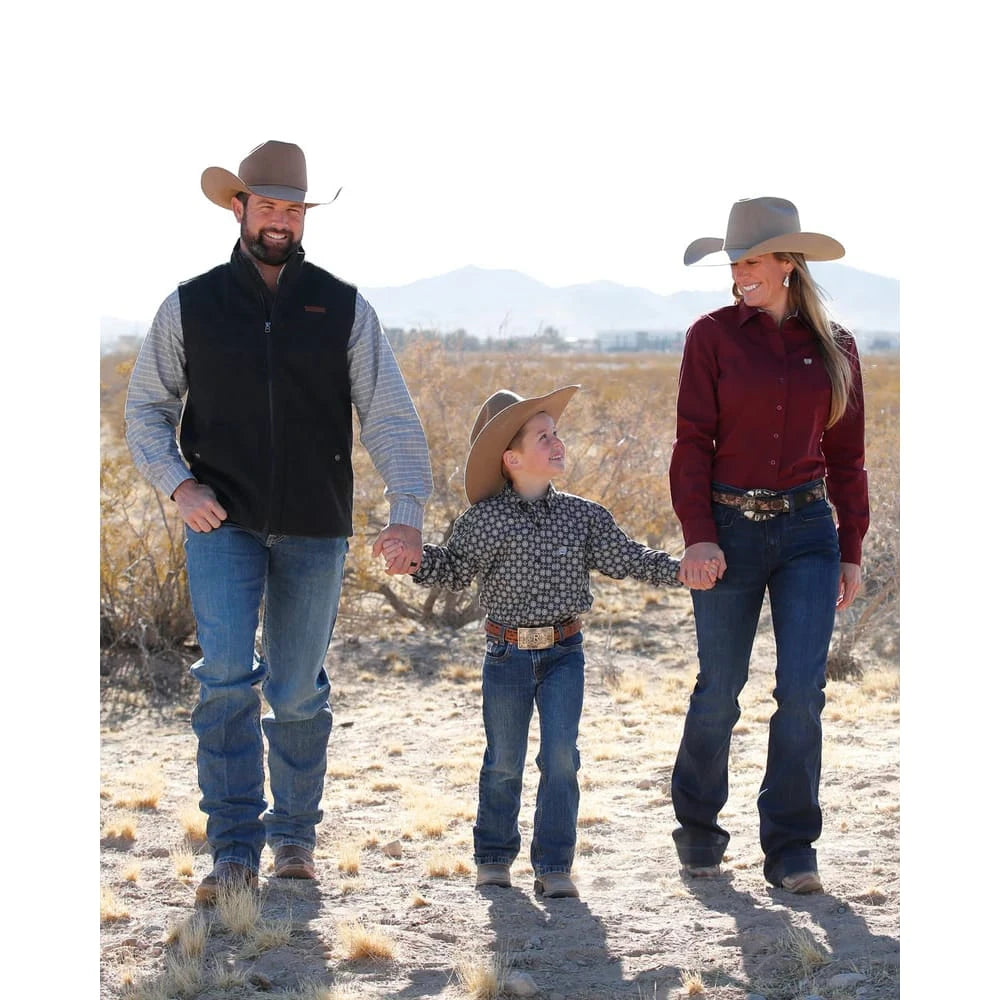 Cinch Boy's Geometric Print L/S Western Shirt Cinch