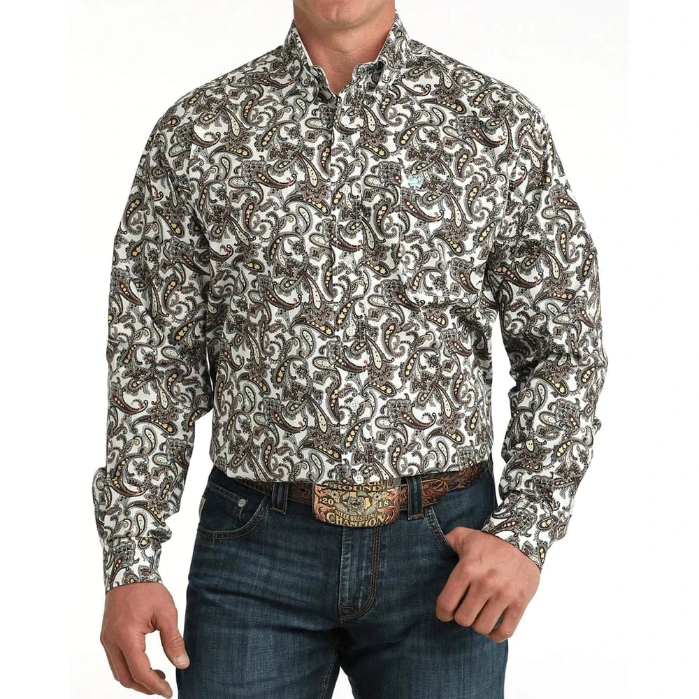 Cinch Men's Classic Fit Button-Down Western Shirt Cinch