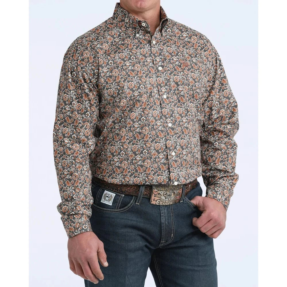Cinch Men's Classic Fit Stretch L/S Western Shirt Cinch