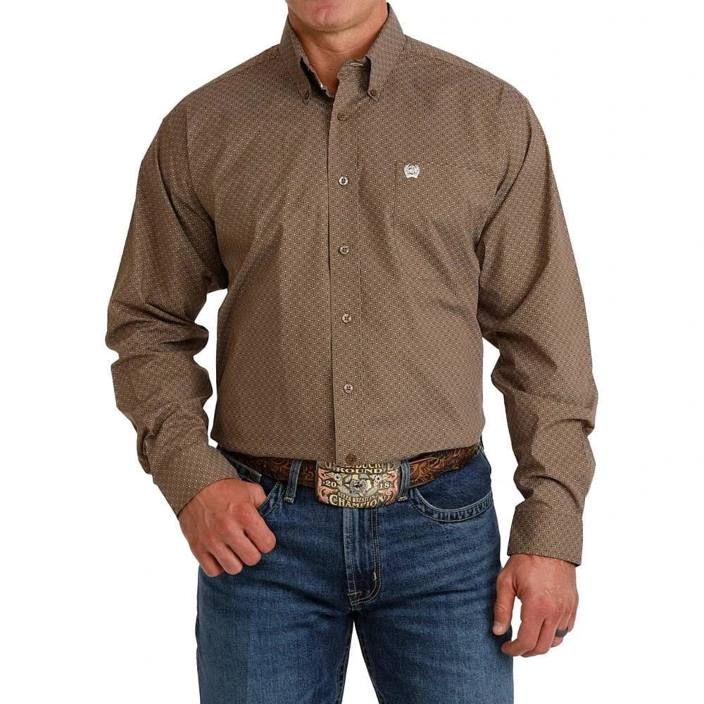 Cinch Men's Geometric Print Classic Fit Western Shirt Cinch