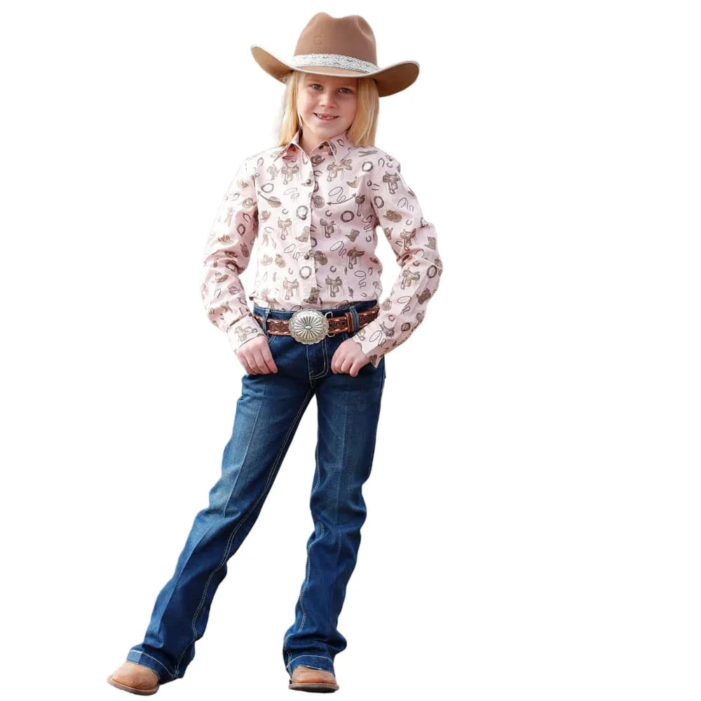 Cruel Denim Girl's Snap Front L/S Western Shirt Cruel Denim