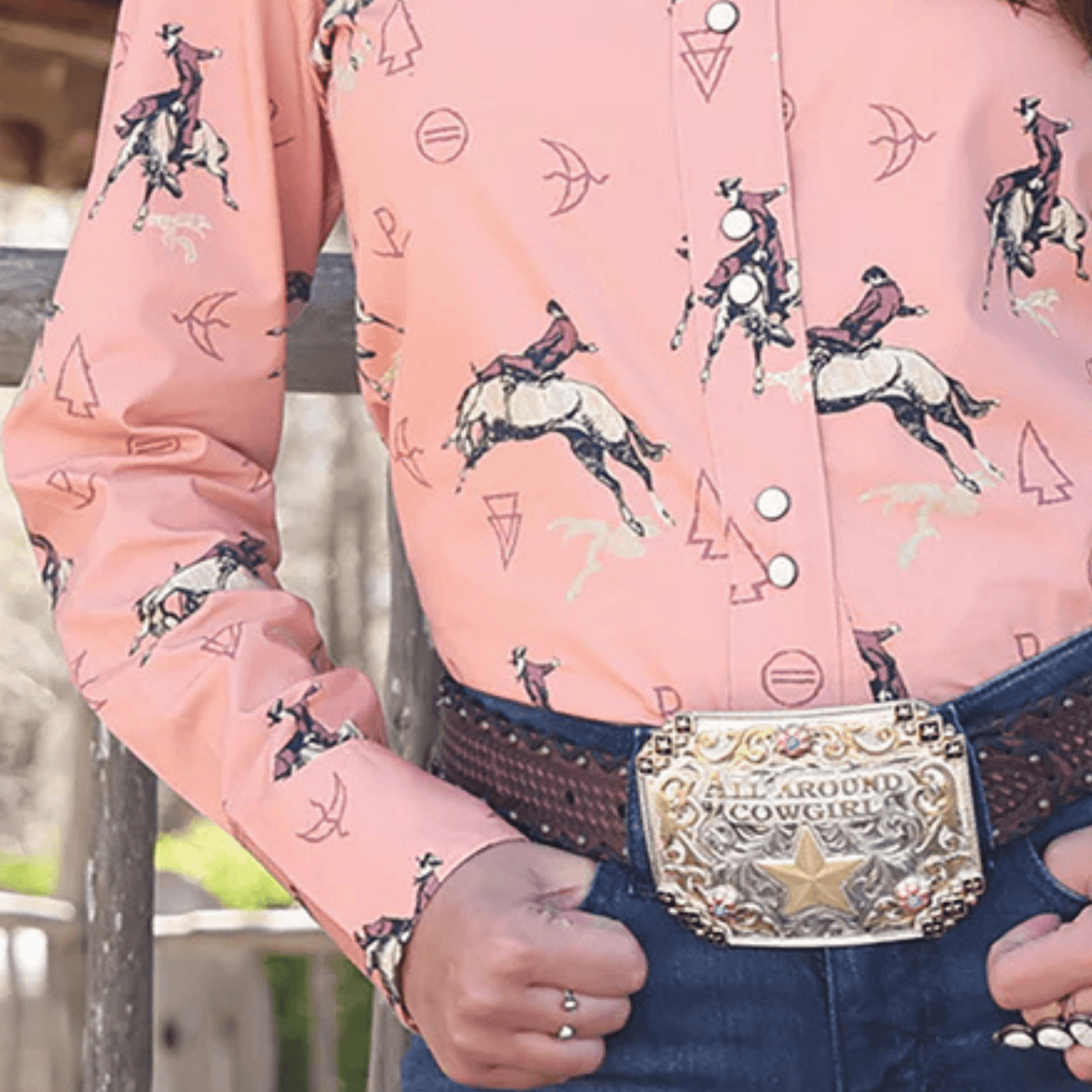 Cruel Denim Women's Classic Fit Snap Front Long Sleeve Western Shirt Cruel Denim