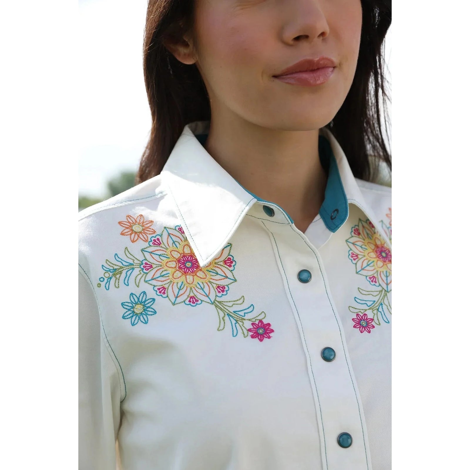 Cruel Denim Women's Embroidered Western Shirt Cruel Denim